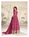 Bandhan By Sayuri Chinon Silk Embroidery Gown With Dupatta Suppliers In India